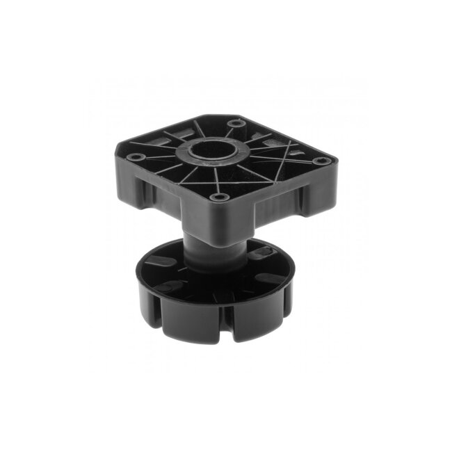 NOGA ZA NAMJEŠTAJ PVC, H 85-125mm, 450kg, CRNA