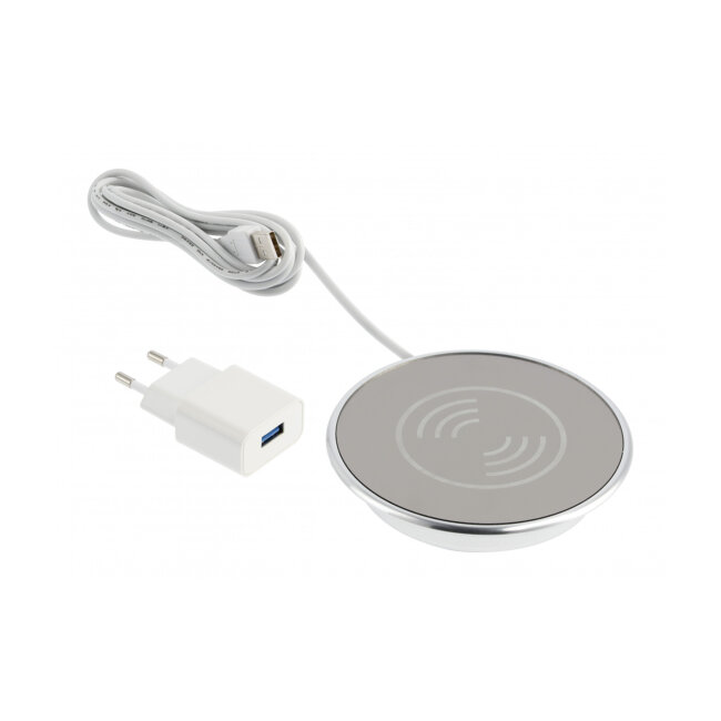 POVRŠINSKI PUNJAČ LUX max.2A,AC 220-240V,50/60Hz,IP20, krom