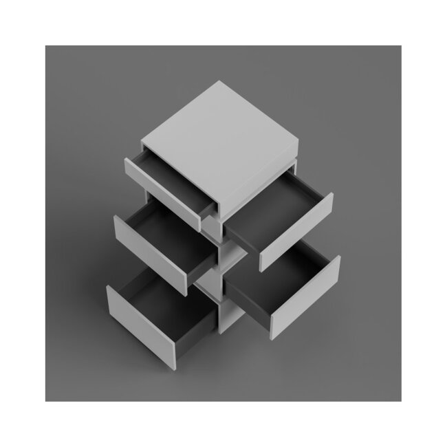 AXIS PRO PUSH TO OPEN, H=199 L=500 ANTRACIT