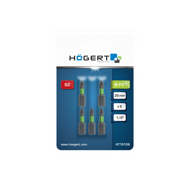 BIT PZ-1, 25mm, S2 ČELIK, BLISTER 5 kom.