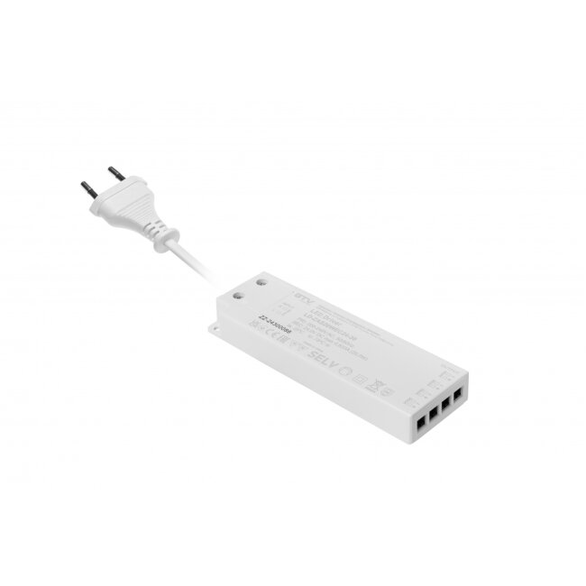 LED TRANSF. 24V, 20W, 220-240V, SLIM, easy click, IP20
