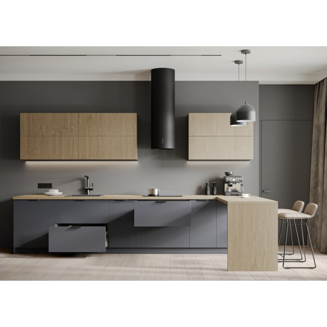 RUČKA HEXA 160/190mm MAT CRNA