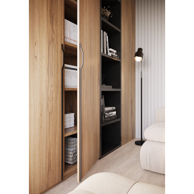 RUČKA GRAVEL 1200 mm MAT CRNA