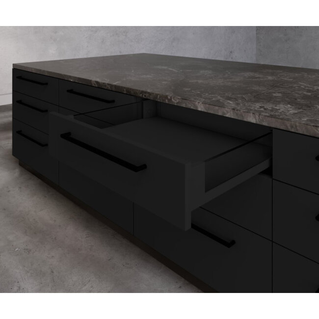 AXIS PRO GLASS LADICA H=84 L=300 CRNA