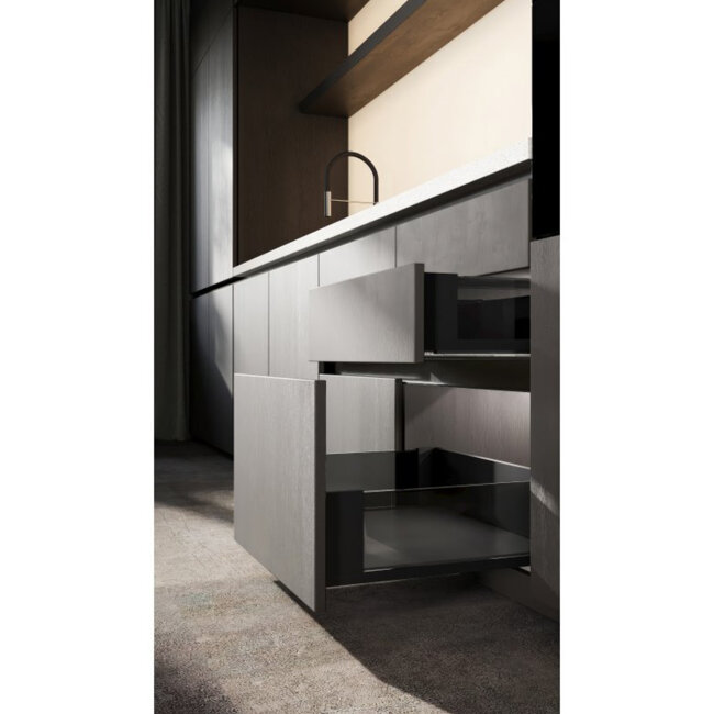 AXIS PRO GLASS LADICA H=84 L=300 CRNA