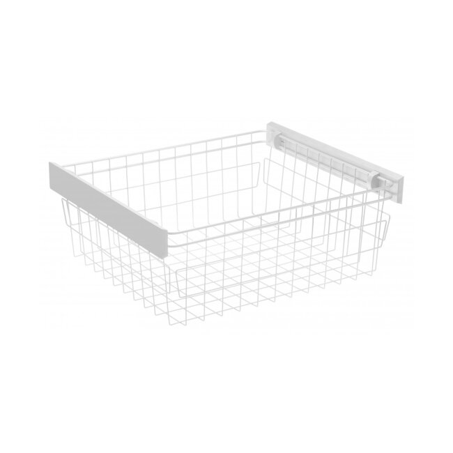 GARDEROBNA KOŠARA SMART 800mm BIJELA, BEZ VODILICA