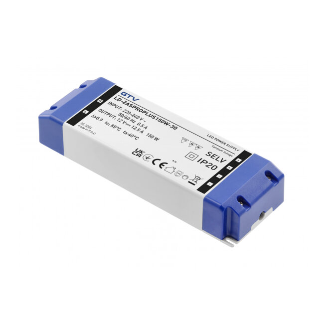 LED TRANSF. PRO+ 12V, 150W, 220-240 V, IP20
