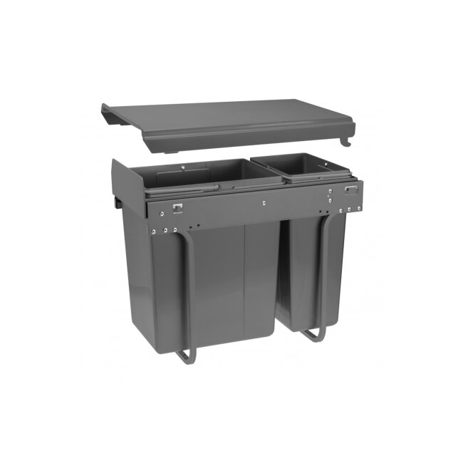 KANTA PVC 300mm NA VODILICAMA H45,1x10l+1x20l , ANTRACIT