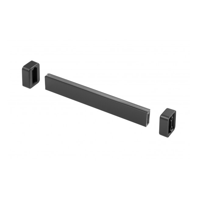 GARD. CIJEV PRAVOKUTNA ANTRACIT L=3m + 2 NOSAČA