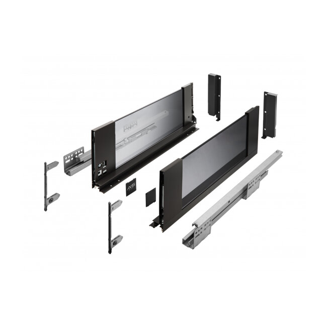 AXIS PRO GLASS LADICA H=167 L=300 CRNA