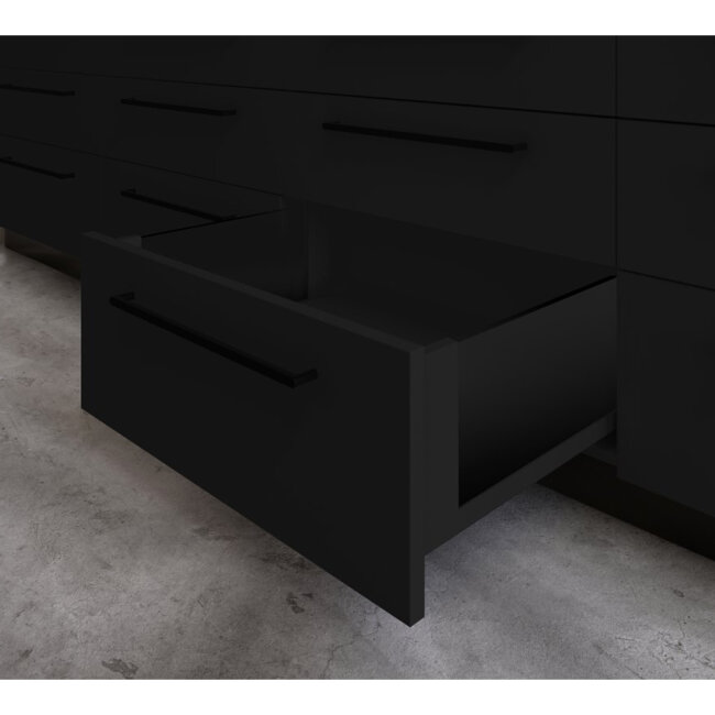 AXIS PRO GLASS LADICA H=167 L=300 CRNA