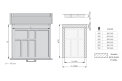 ORGANIZATOR ZA LADICE AXISPACE ANTRACIT