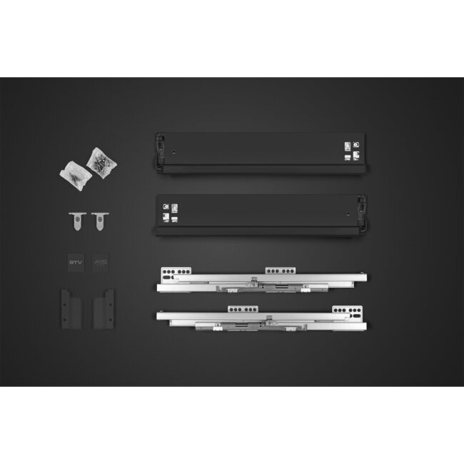 AXIS PRO LADICA C H=167 L=350 CRNA