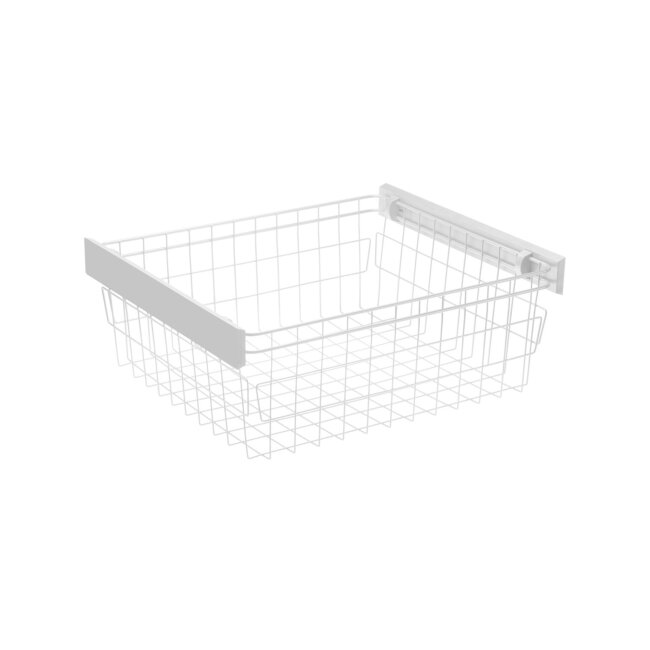 GARDEROBNA KOŠARA SMART 600mm BEZ VODILICA,BIJELA