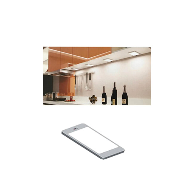 SET LED LAMPI 3x3,5W, PVC SILVER,12V