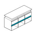 GOLA HORIZONTALNI C ALU PROFIL 2,35M, BIJELI