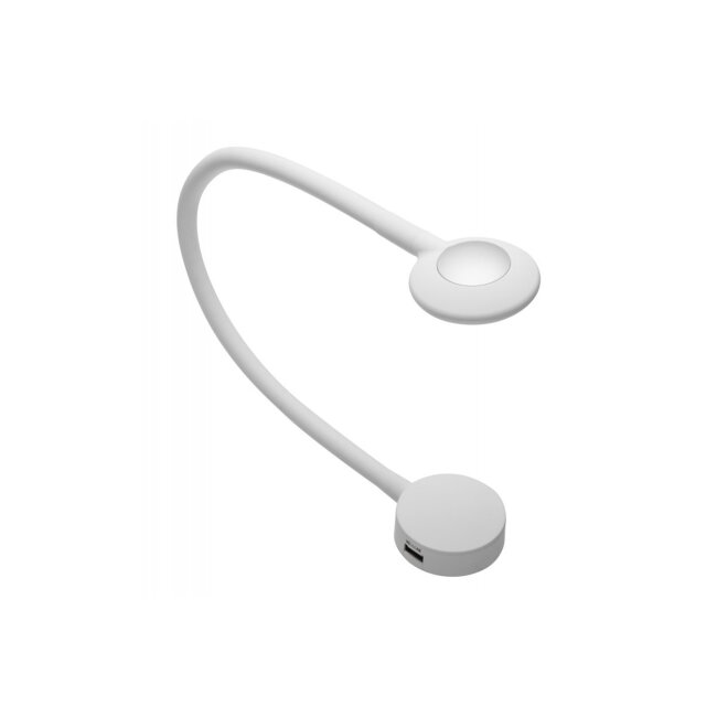 LED SVJETILJKA ZA KREVET SA USB BIJELA