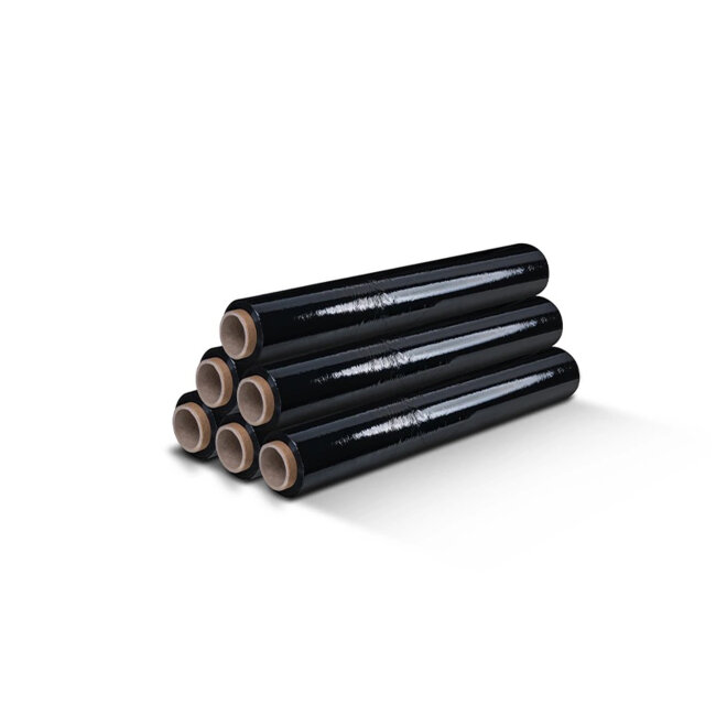 STRETCH FOLIJA 5kg, 500mm,23µm CRNA RUČNA