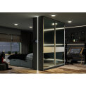 ALU PROFIL ZA LED GLAX USADNI CRNI 2m